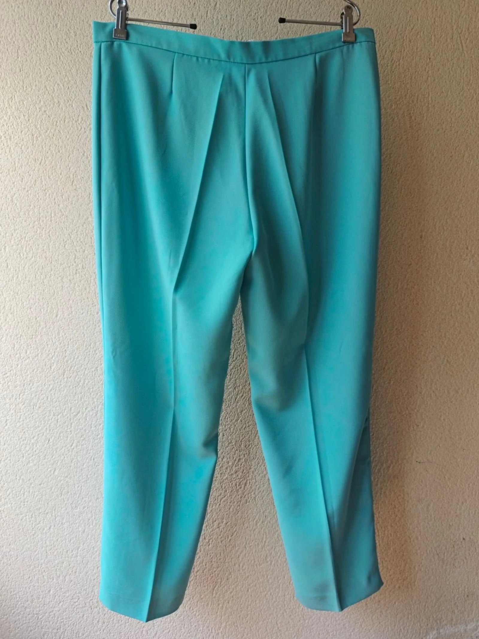 Pantalón ANTEA (El Corte Inglés) turquesa T48, pinzas – photo 2